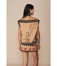 Mo Maya Love Hurts Off-The-Shoulder Multi-Way Scarf Top