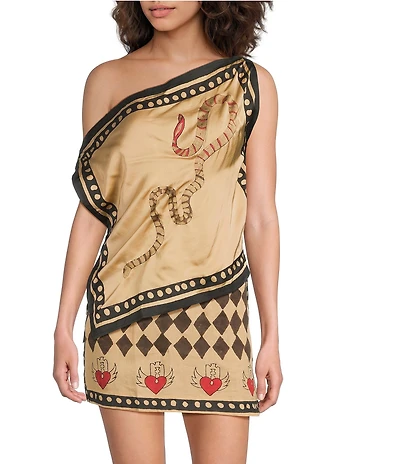 Mo Maya Love Hurts Off-The-Shoulder Multi-Way Scarf Top