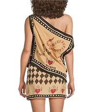 Mo Maya Love Hurts Off-The-Shoulder Multi-Way Scarf Top