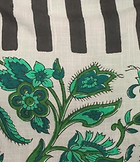 Mo Maya Mojo Hand Printed Pencil Coordinating Midi Skirt