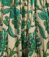 Mo Maya Mojo Printed Sweetheart Neckline Sleeveless Bustier Midi Dress