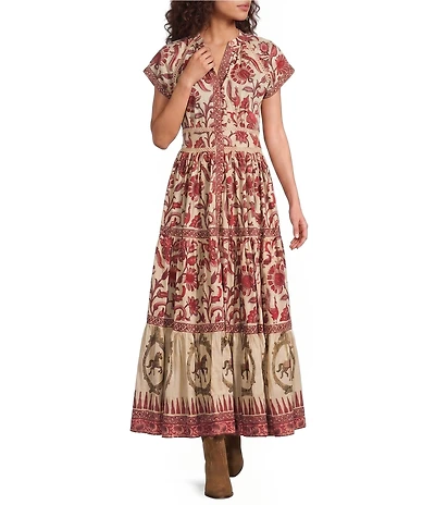 Mo Maya Ruby Flare Dress