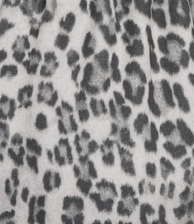 Moa Moa Animal Print Wide Leg Side Tie Pants