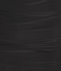 Moa Moa Asymmetrical Neck One Shoulder Long Sleeve Bodycon Dress