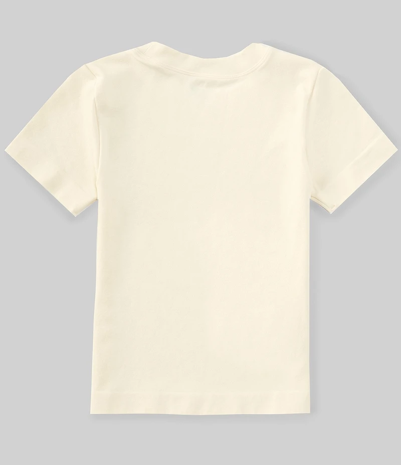 Moa Moa Big Girls Short Sleeve Seamless T-Shirt