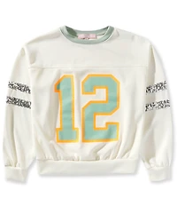 Moa Moa Big Girls Long-Sleeve Taylor 12 Sweatshirt