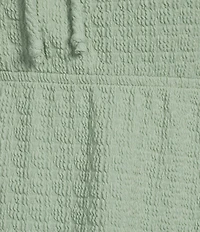 Moa Moa Cap Sleeve Scoop Neck Tie Front Dress