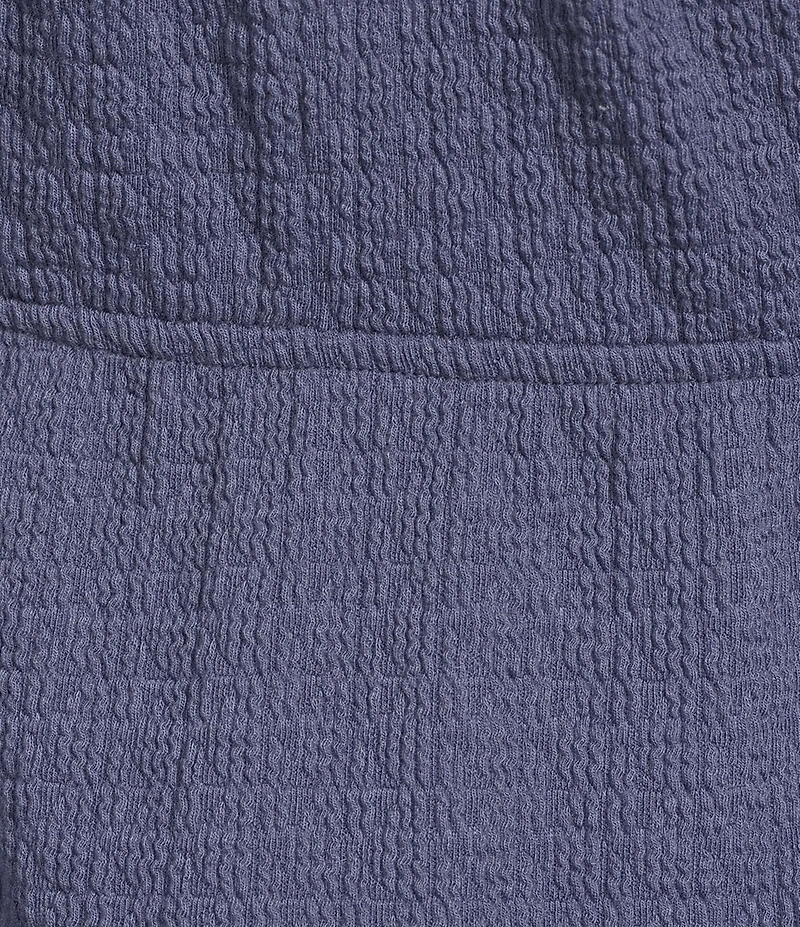 Moa Moa Cap Sleeve Scoop Neck Tie Front Dress