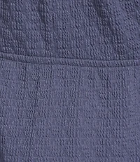 Moa Moa Cap Sleeve Scoop Neck Tie Front Dress