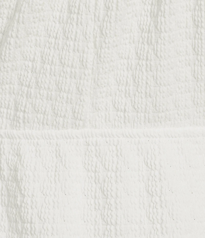 Moa Moa Cap Sleeve Scoop Neck Tie Front Dress