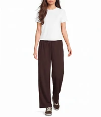 Moa Moa Crepe Wide Leg Tie Front Pants