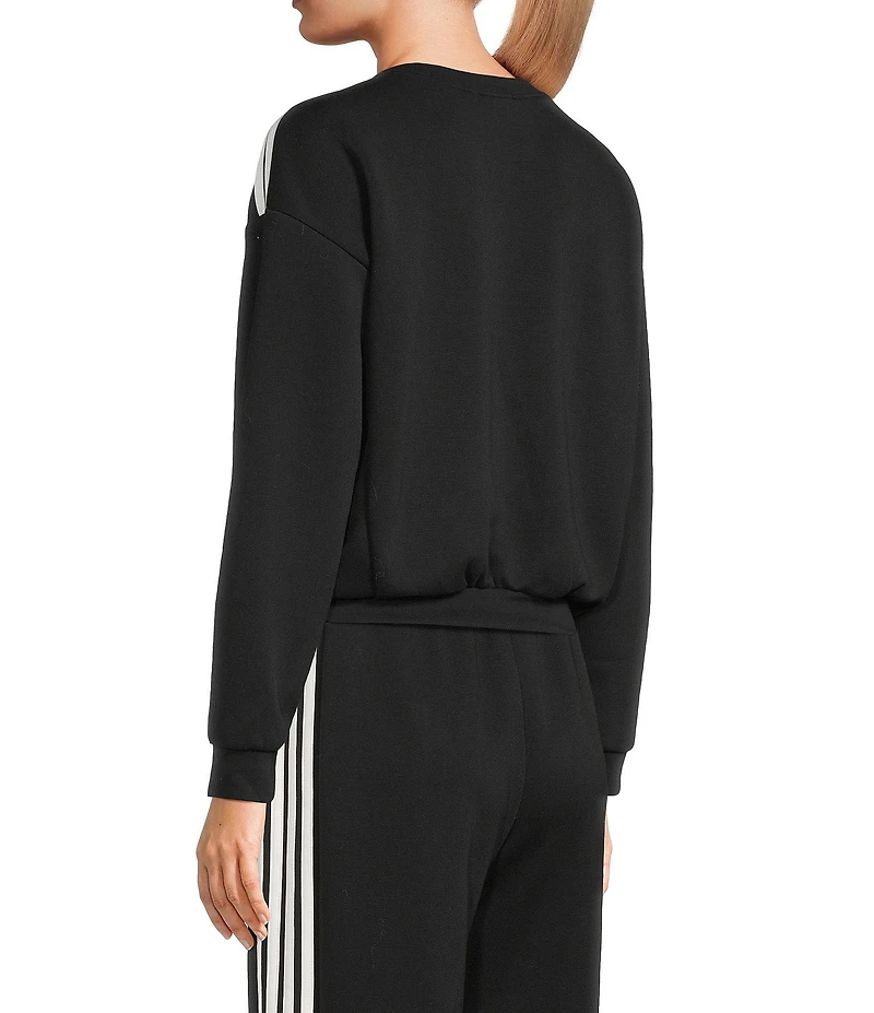 Moa Moa Dolman Sleeve Cropped Crew Neck T-Shirt