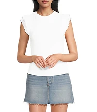 Moa Moa Flutter Short Sleeve Top