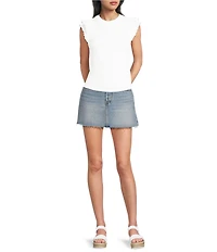 Moa Moa Flutter Short Sleeve Top