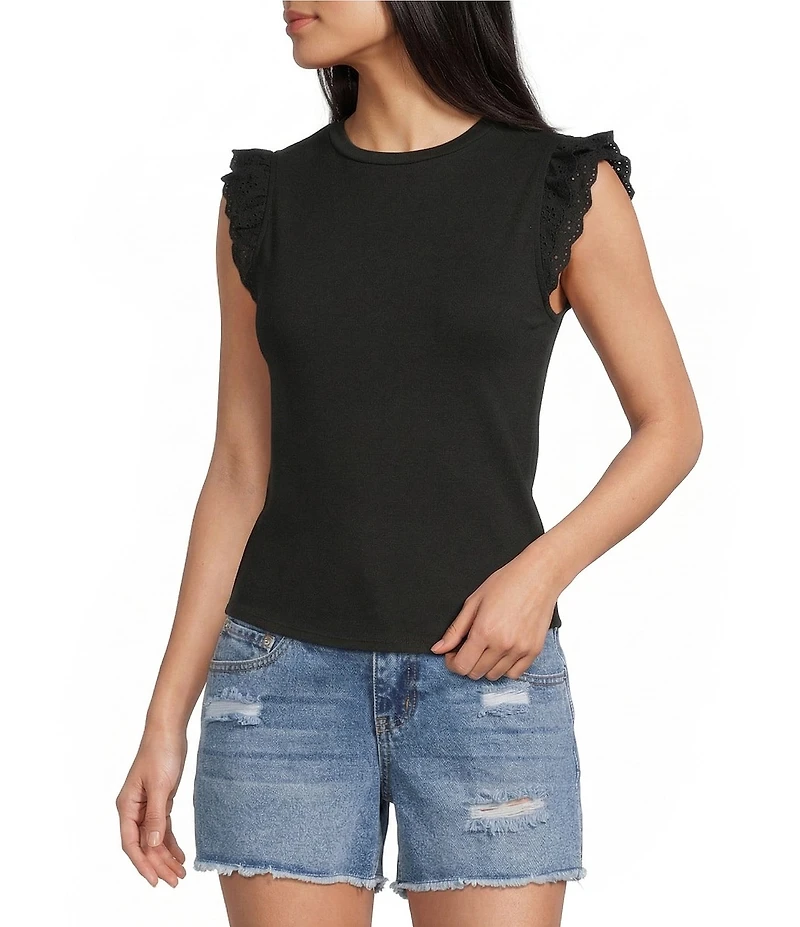 Moa Moa Flutter Short Sleeve Top