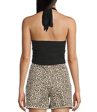 Moa Moa Halter Neck Tie Back Top