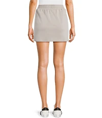 Moa Moa Mid Rise Drawstring Coordinating Mini Skort