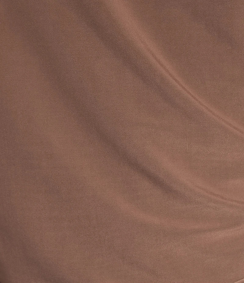 Moa Moa Off The Shoulder Long Sleeve Asymmetrical Hem Top