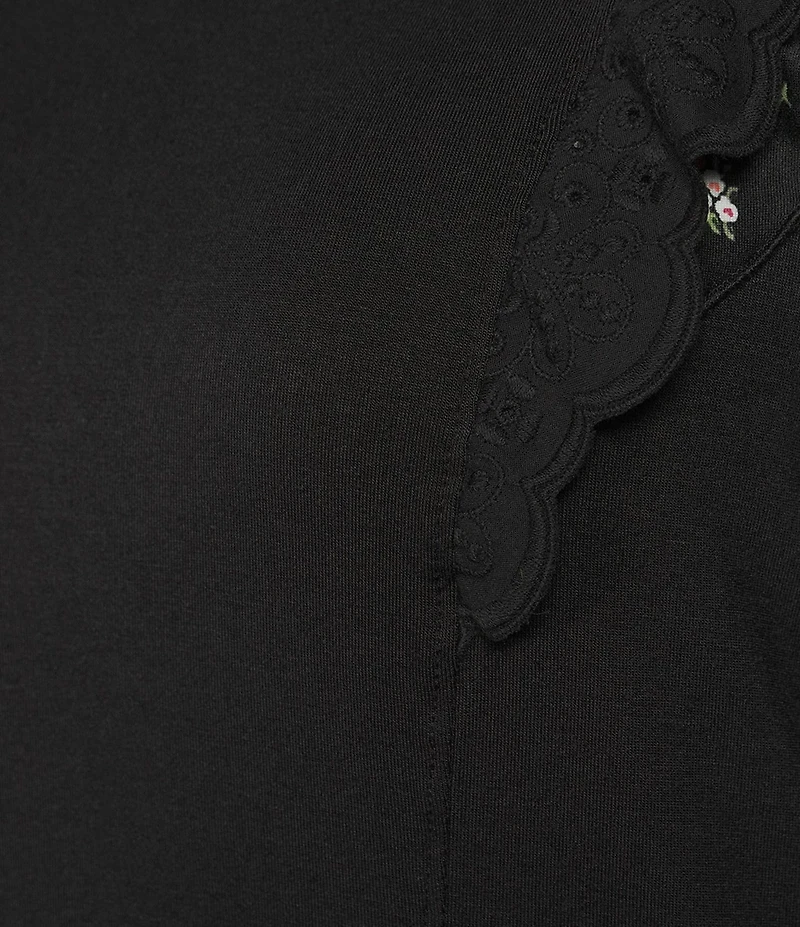 Moa Moa Plus Size Flutter Sleeve Top