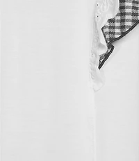 Moa Moa Plus Size Ruffle Sleeve Top