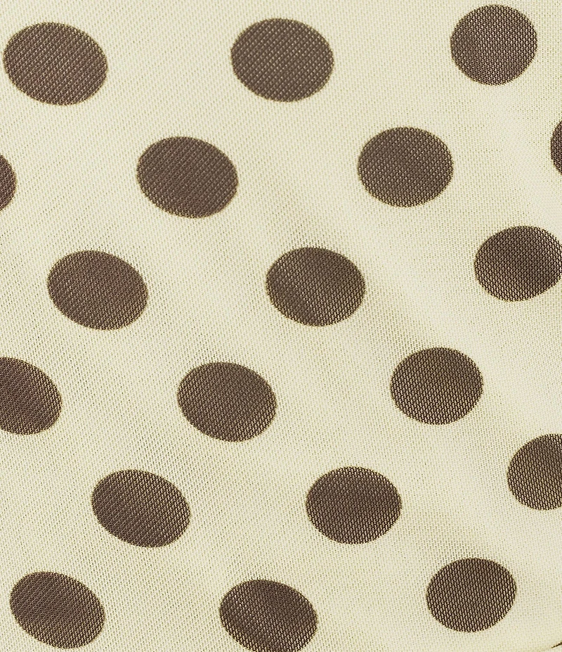 Moa Moa Polka Dot Mesh Side Tie Dress