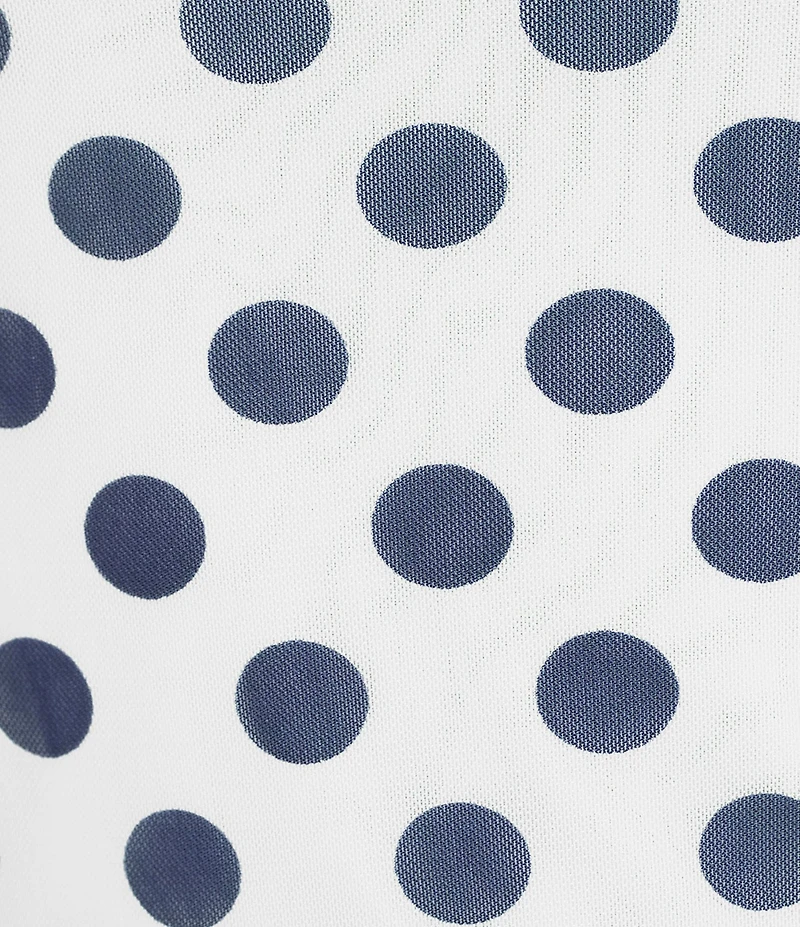 Moa Moa Polka Dot Mesh Side Tie Dress