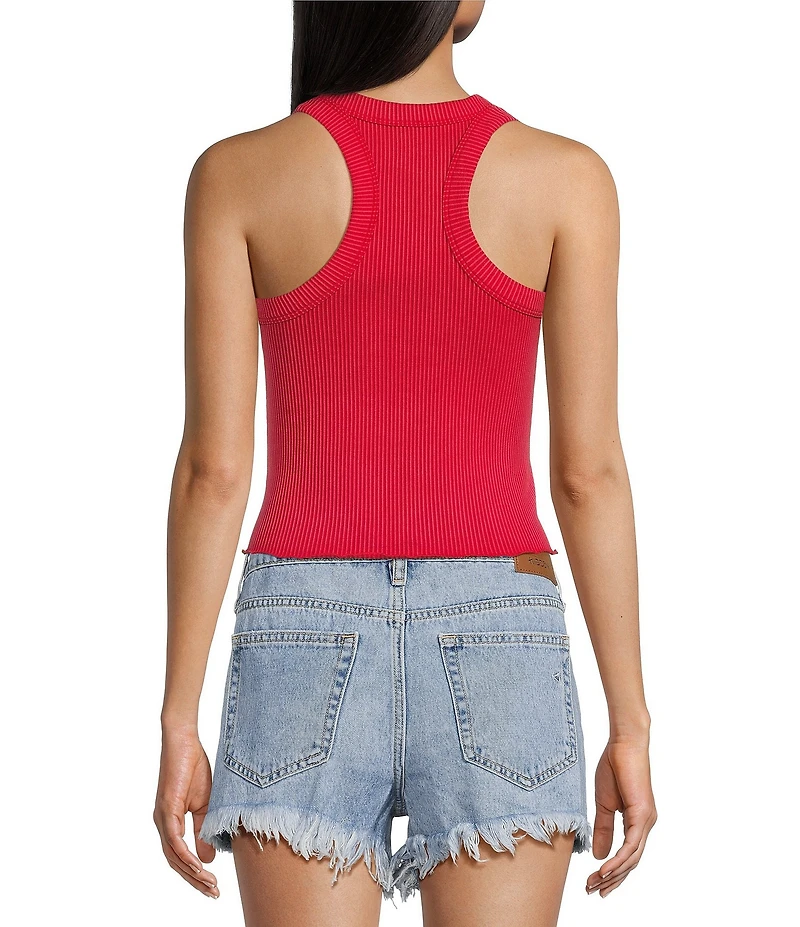 Moa Moa Ribbed Scoop Neck Tank