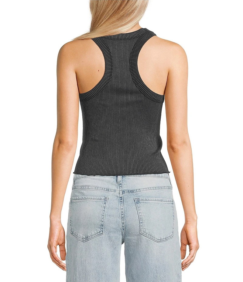 Moa Moa Ribbed Scoop Neck Tank