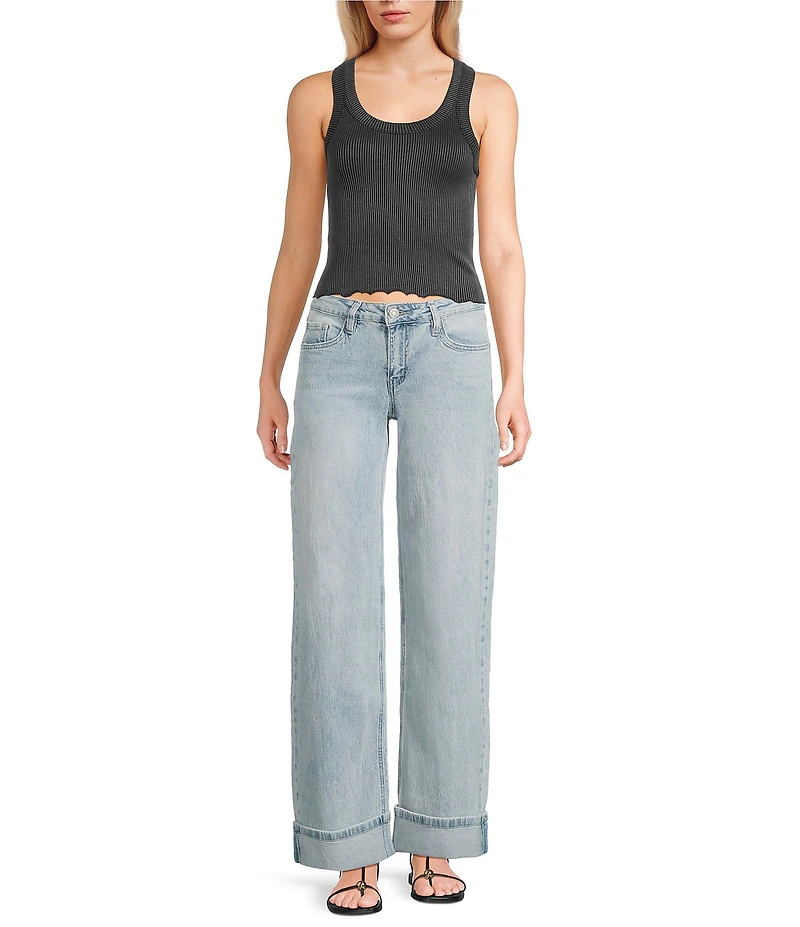 Moa Moa Ribbed Scoop Neck Tank