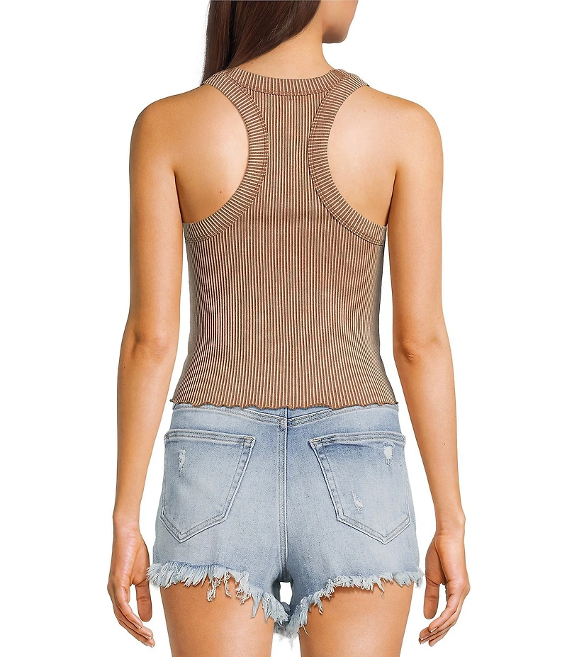 Moa Moa Ribbed Scoop Neck Tank