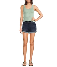 Moa Moa Ribbed Scoop Neck Tank