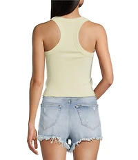 Moa Moa Ribbed Scoop Neck Tank