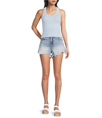 Moa Moa Ribbed Scoop Neck Tank