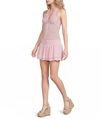 Moa Moa Ruched Ruffle Skirt