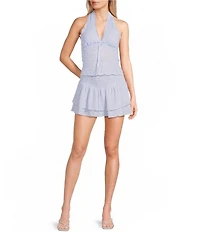 Moa Moa Ruched Ruffle Skirt