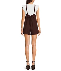 Moa Moa Scoop Neck Tie Back Romper