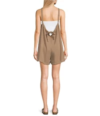 Moa Moa Scoop Neck Tie Back Romper