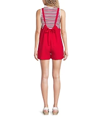 Moa Moa Scoop Neck Tie Back Romper