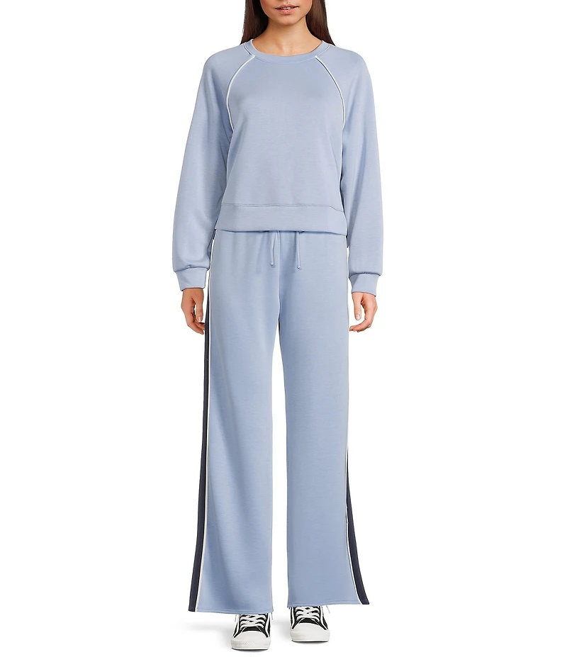 Moa Moa Scuba Crewneck Long Reglan Sleeve Pullover