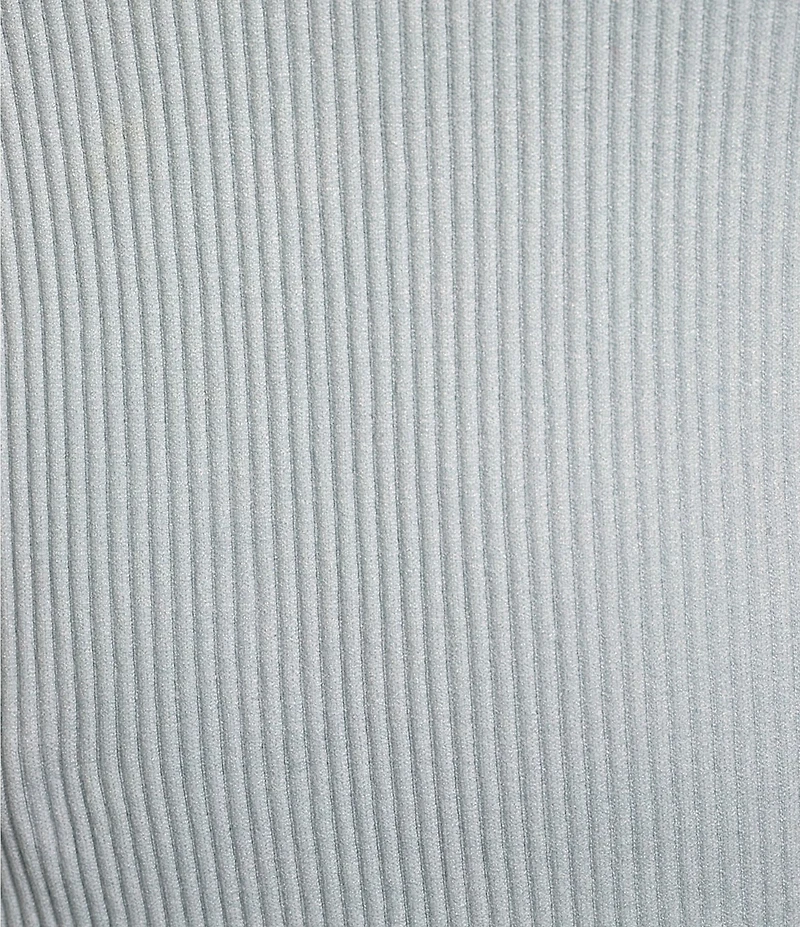 Moa Moa Seamless Ribbed Round Neck Long Sleeve Top