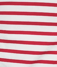 Moa Moa Seamless Striped Cropped Tank Top