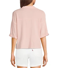 Moa Moa Short Sleeve 3-Button-Front Camp Shirt
