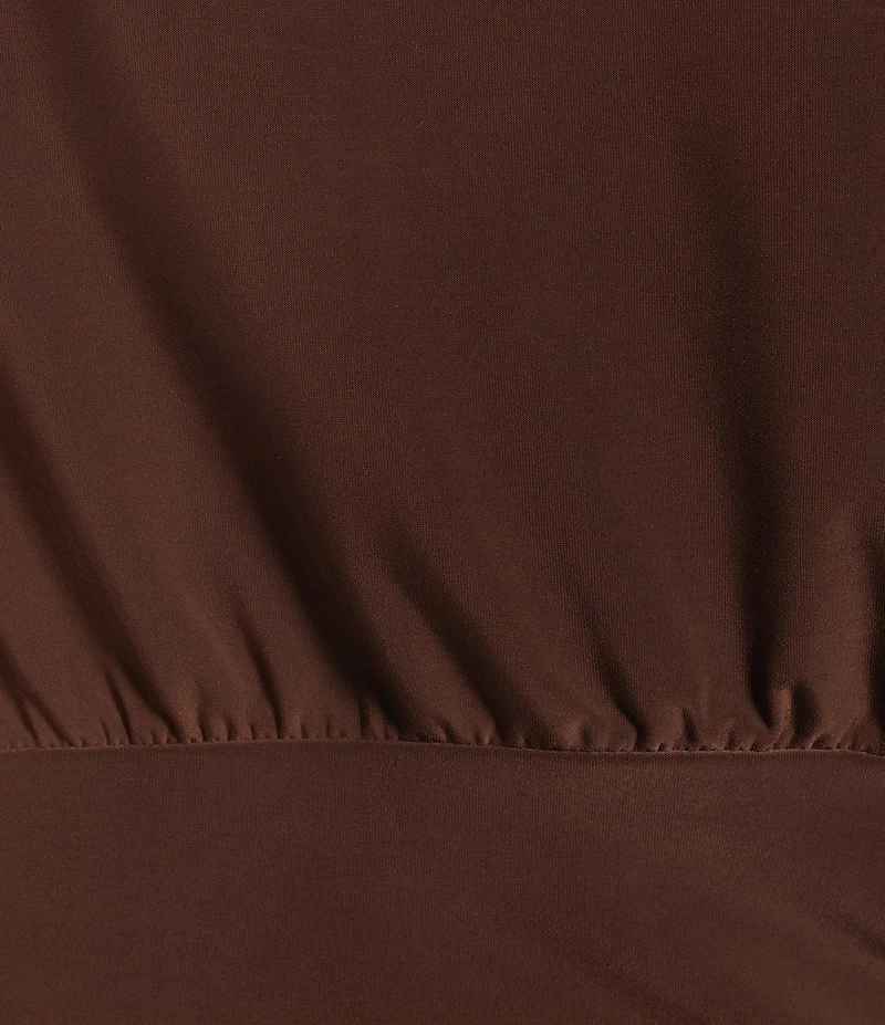 Moa Moa Short Sleeve Asymmetrical Neck Top