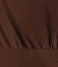 Moa Moa Short Sleeve Asymmetrical Neck Top