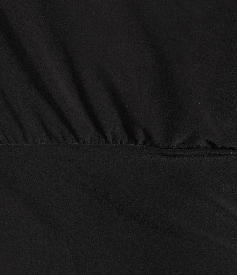 Moa Moa Short Sleeve Asymmetrical Neck Top