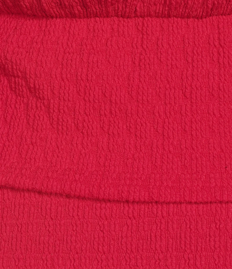 Moa Moa Short Sleeve Shirred Mini Dress