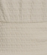 Moa Moa Short Sleeve Shirred Mini Dress