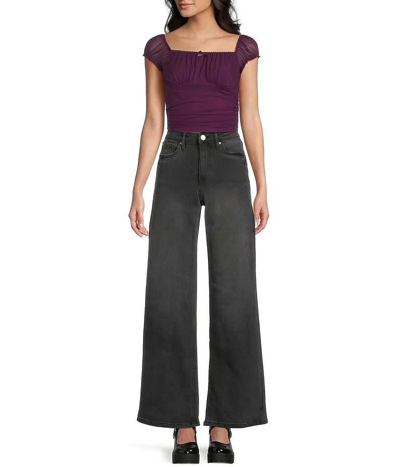 Moa Moa Short Sleeve Square Neck Top