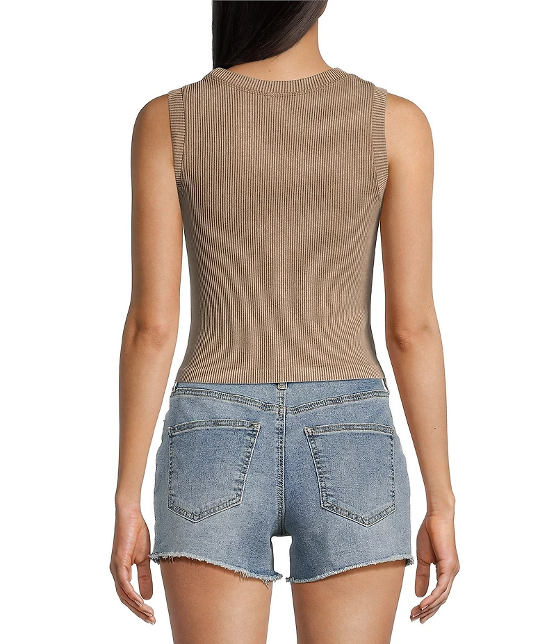 Moa Moa Sleeveless Crewneck Tank Top