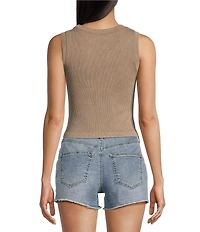 Moa Moa Sleeveless Crewneck Tank Top